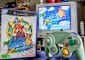 manette gamecube nintendo avec mario sunshine sur TV CRT