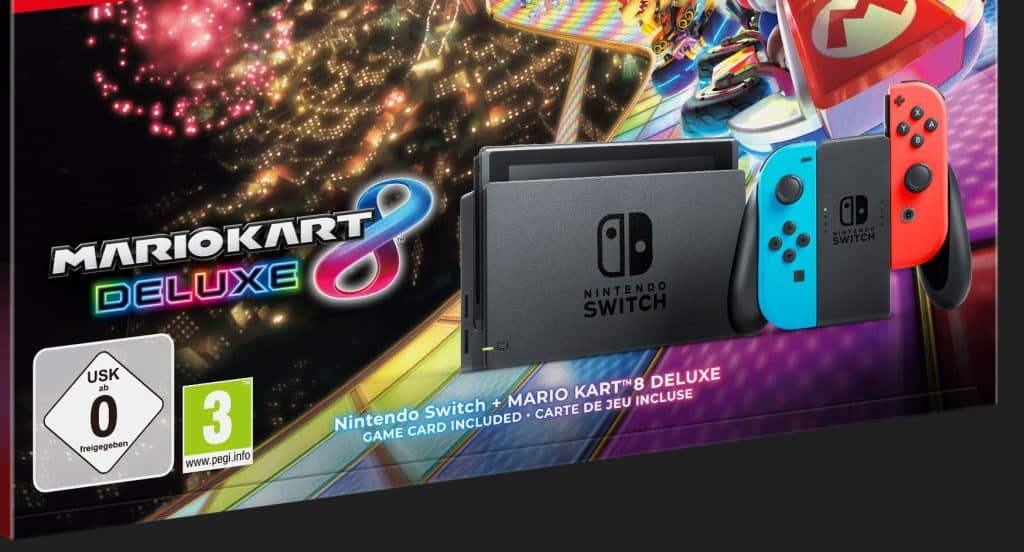 bundle nintendo switch avec cartouche mario kart 8 deluxe