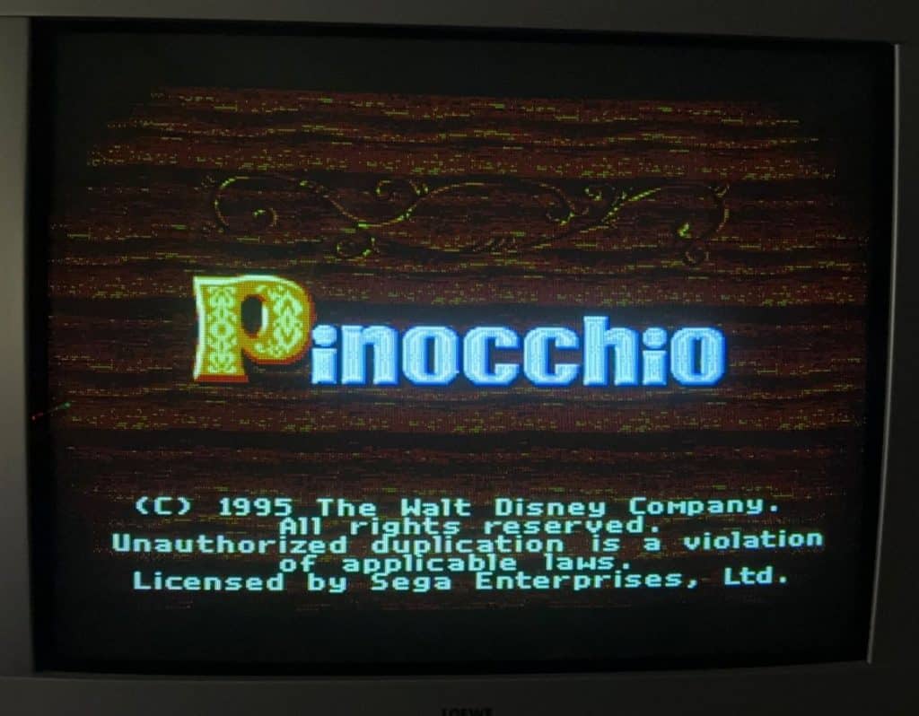 pinocchio mega drive