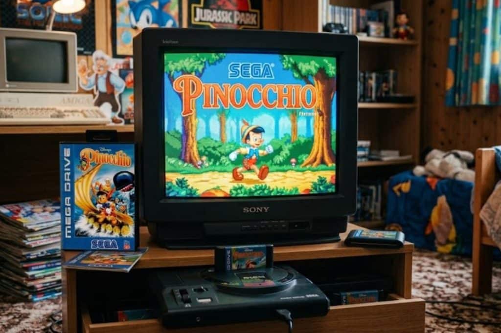 rétrogaming  pinocchio mega drive