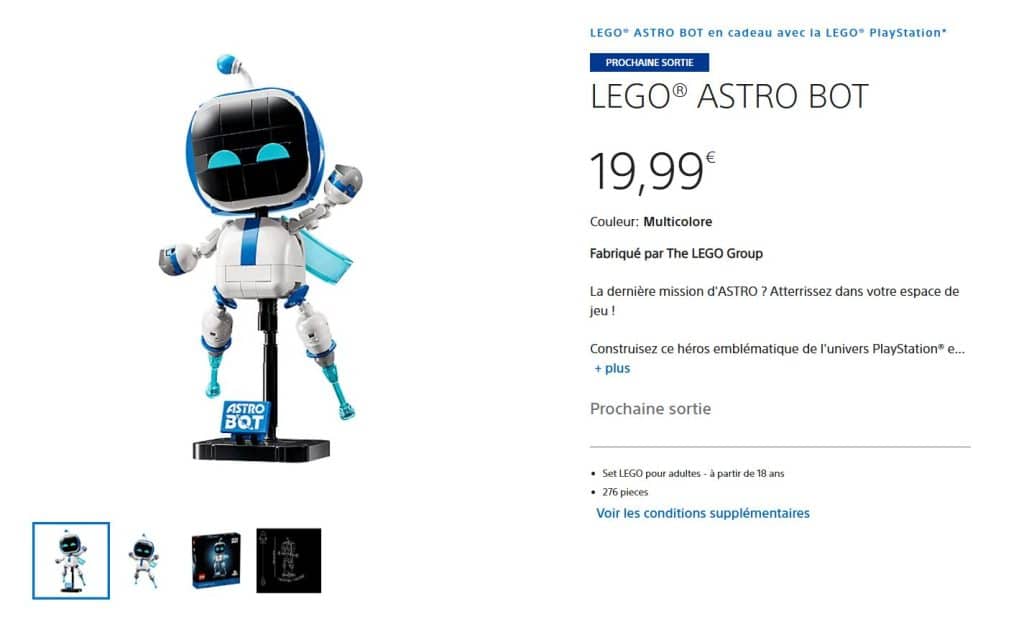 Prix du set LEGO Astro Bot de PlayStation