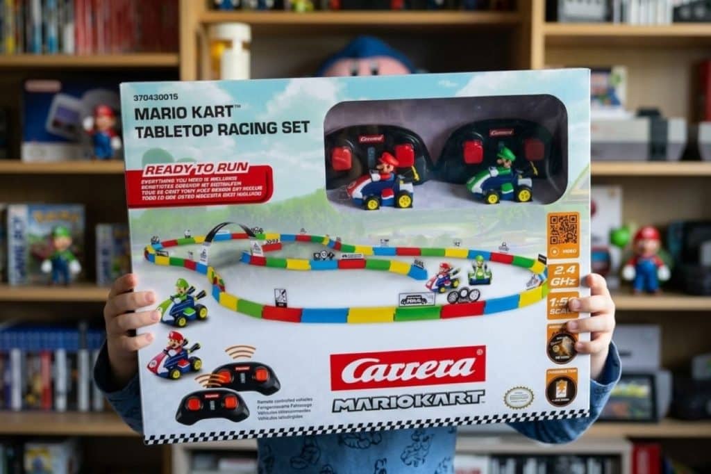 test mario kart table top racing carrera