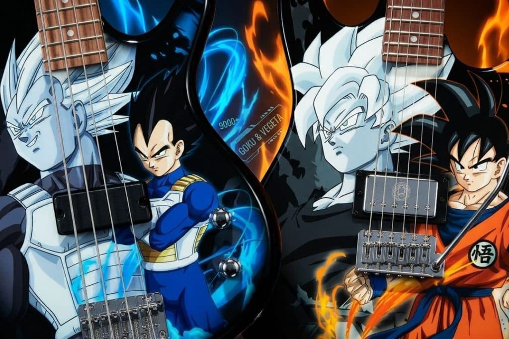 Ibanez annonce plus de 10 produits Dragon Ball Z pour 2027 : guitares Goku et Vegeta, modèle RG japonais et pédale Tube Screamer spéciale.