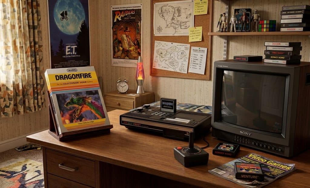 Retour sur le jeu Dragonfire sur Colecovision