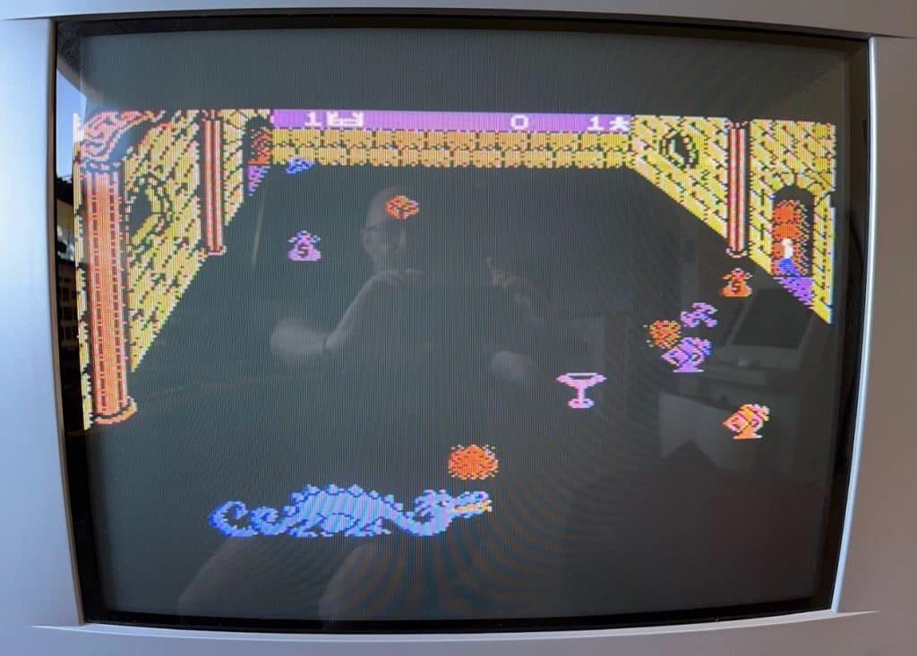 Capture d'écran du jeu Dragonfire sur Colecovision