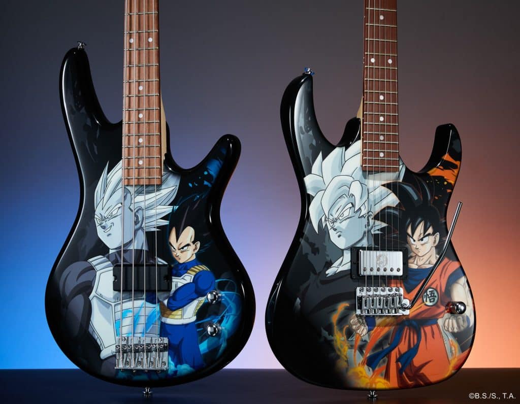 Ibanez annonce plus de 10 produits Dragon Ball Z pour 2027 : guitares Goku et Vegeta, modèle RG japonais et pédale Tube Screamer spéciale.