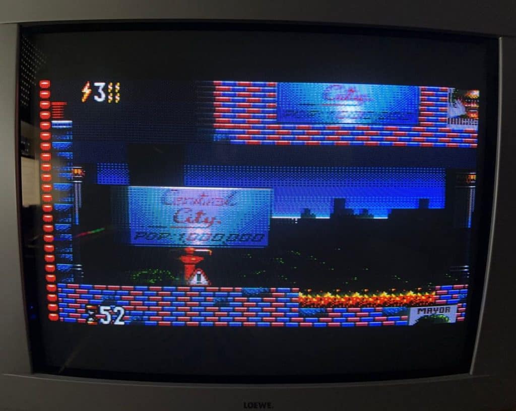 Le jeu The Flash sur une SEGA Master System
